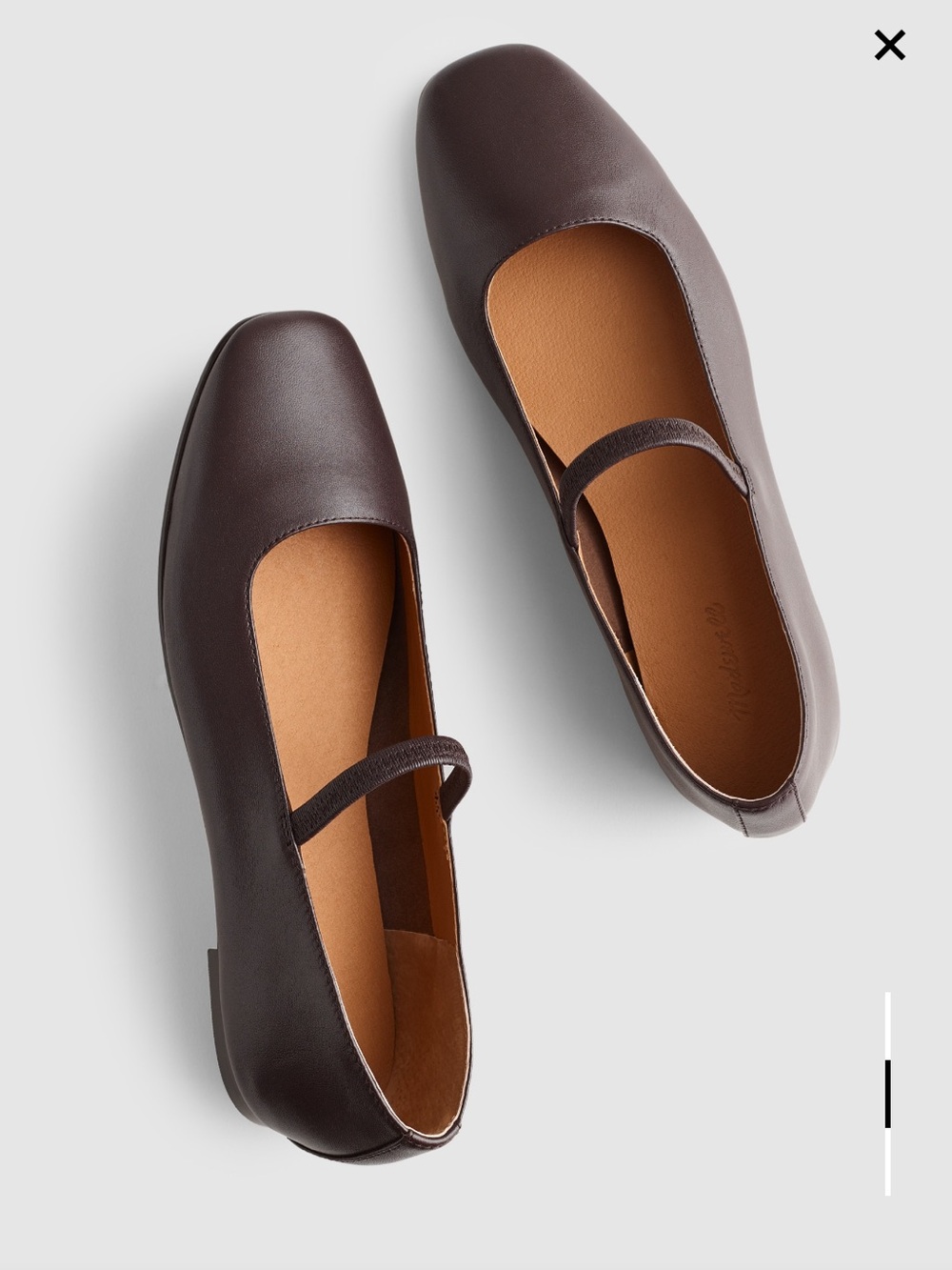 Madewell Greta Mary Jane Ballet Flat — Brown